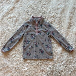 OshKosh B'gosh Floral Kids Sweater - Gray and Pink